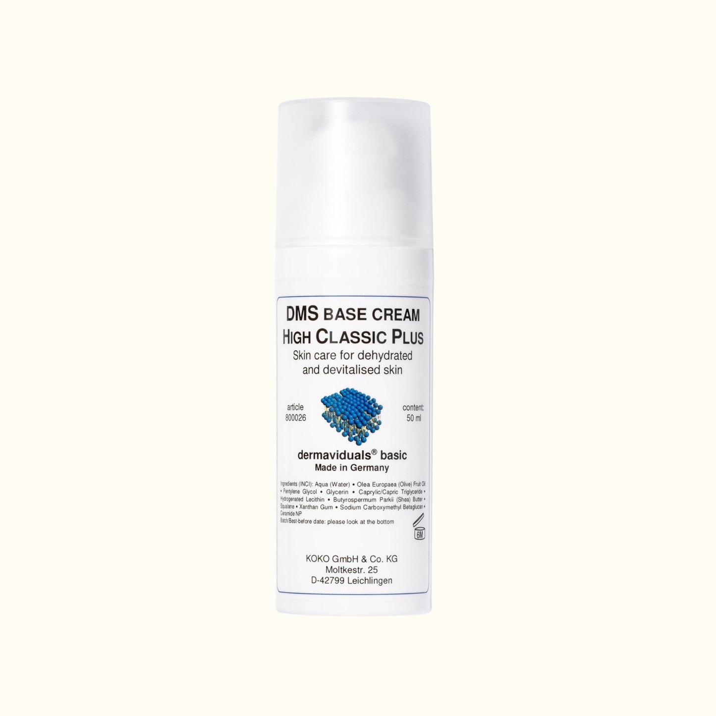 Dermaviduals DMS Base Cream High Classic Plus