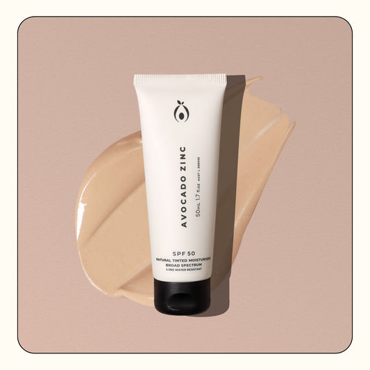 Avocado Zinc SPF 50 Natural Tinted Moisturiser