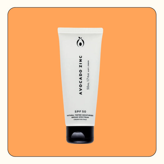 Avocado Zinc SPF 50 Natural Tinted Moisturiser