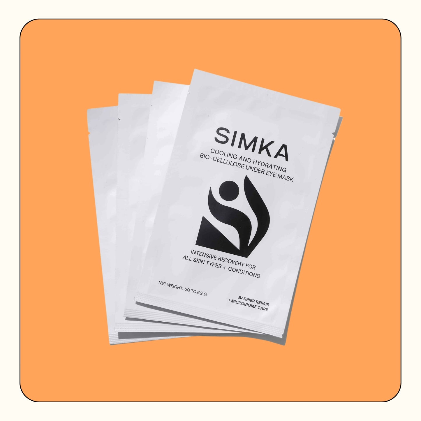 Simka Bio-Cellulose Under Eye Mask (4 Pack)