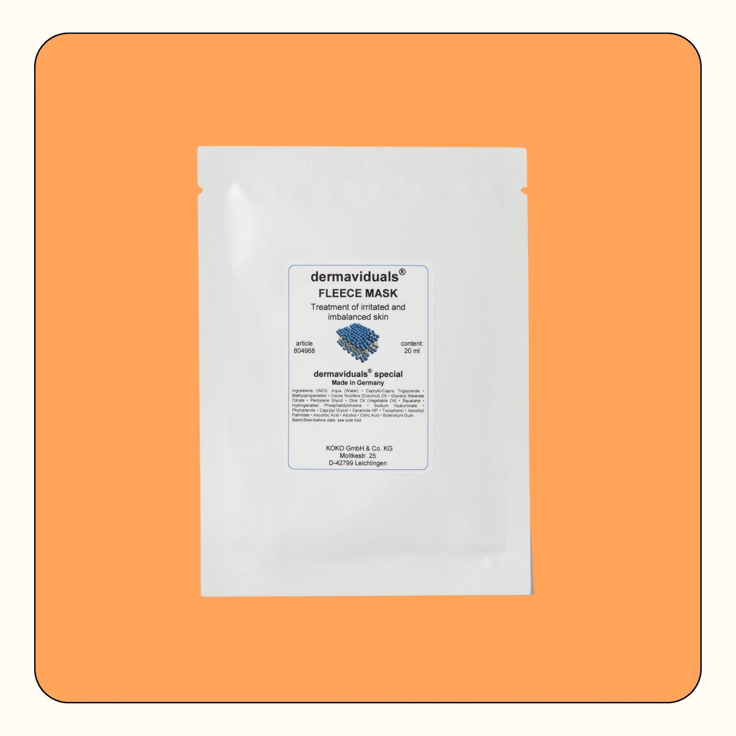 Dermaviduals Fleece Mask