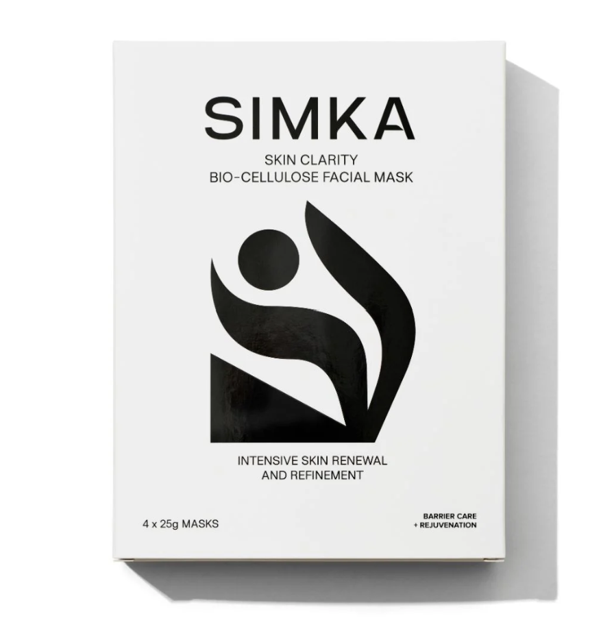 SIMKA Skin Clarity Bio-Cellulose Facial Mask (4 Pack)