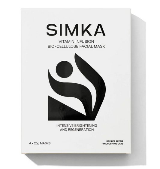 SIMKA Vitamin Infusion Bio-Cellulose Facial Mask (4 Pack)
